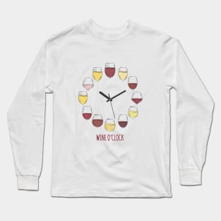 Wine O'clock Long Sleeve T-Shirt